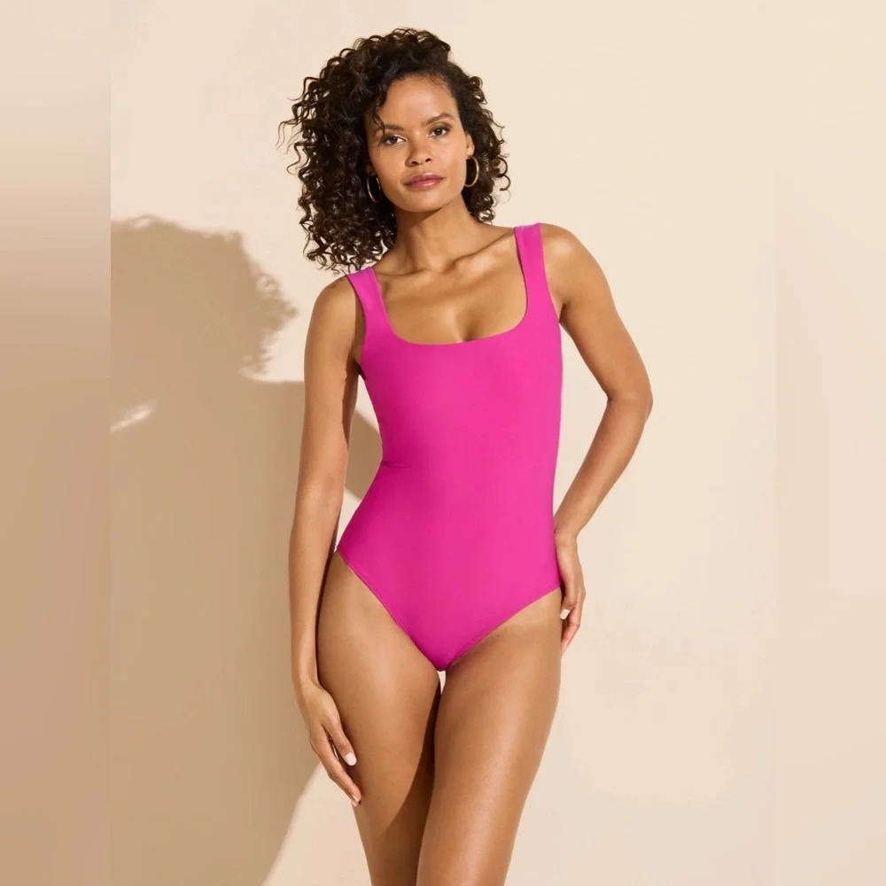 Stylest Dreamsculpt Square Neck Swimsuit size large NWT